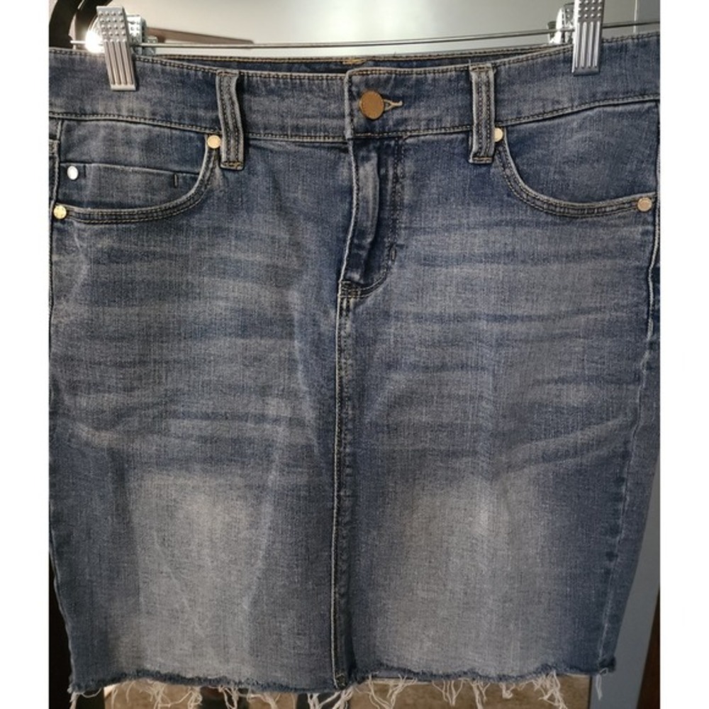 Liver‎ Pool Fray Hem Jean Skirt Size 6/28